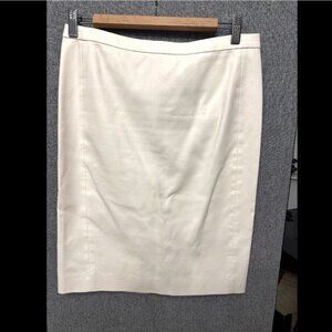 J Crew No. 2 Pencil Skirt Gray Womens Size 4  IVORY / WHITE Style A2080